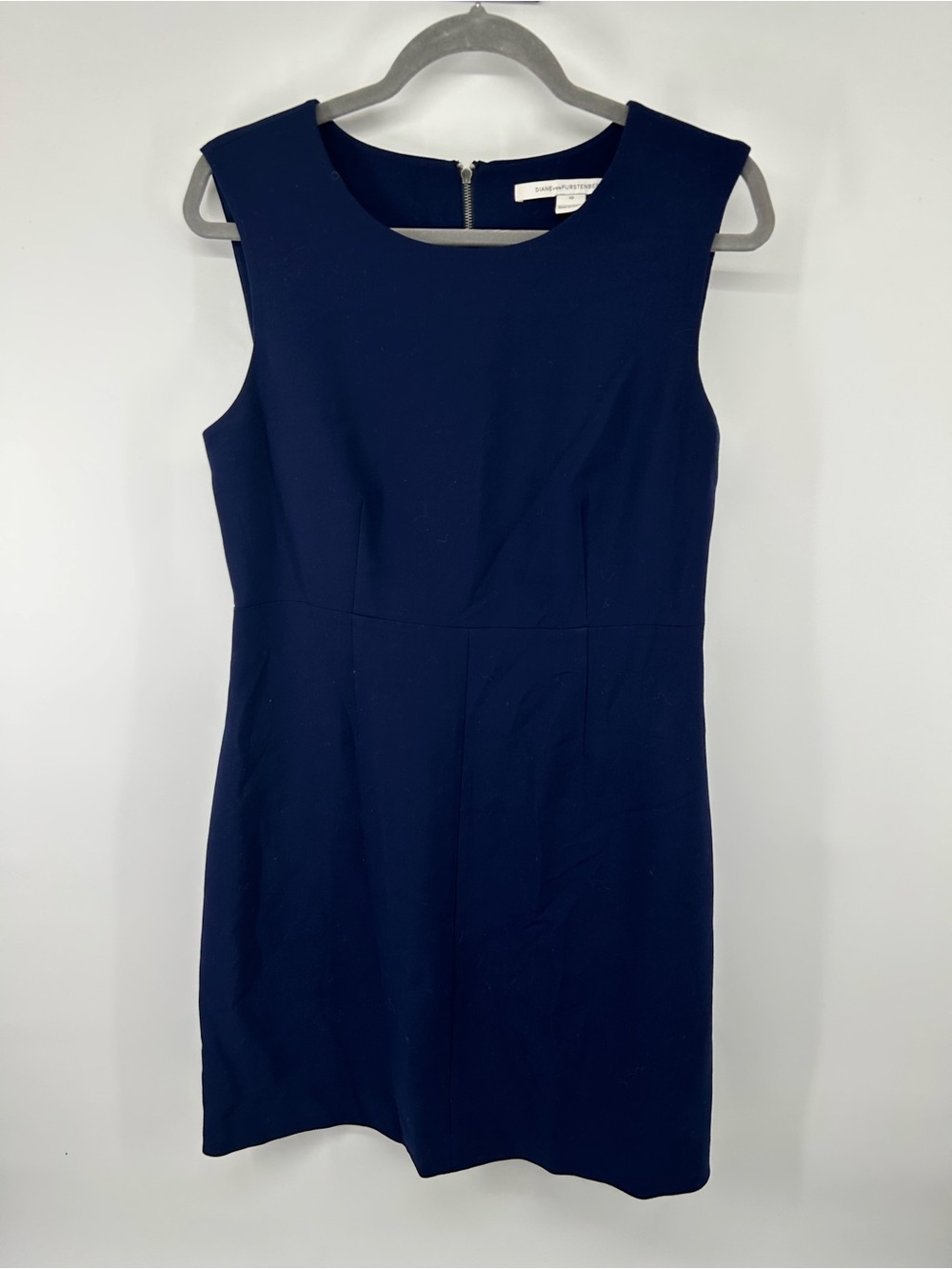 Diane Von Furstenberg Sleeveless Navy Mini Dress